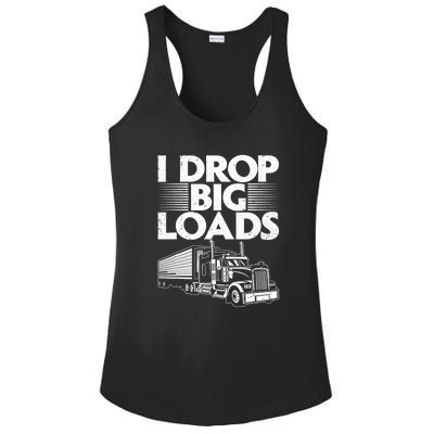 I Love The Smell Of Diesel In The Morning Truck Driver Ladies PosiCharge Competitor Racerback Tank