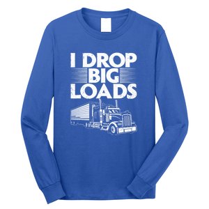 I Love The Smell Of Diesel In The Morning Truck Driver Long Sleeve Shirt