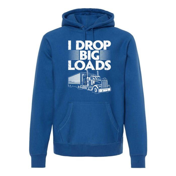 I Love The Smell Of Diesel In The Morning Truck Driver Premium Hoodie