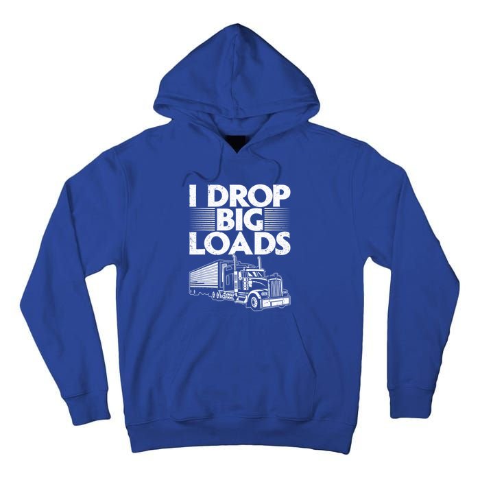 I Love The Smell Of Diesel In The Morning Truck Driver Tall Hoodie