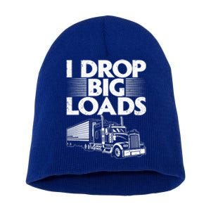 I Love The Smell Of Diesel In The Morning Truck Driver Short Acrylic Beanie