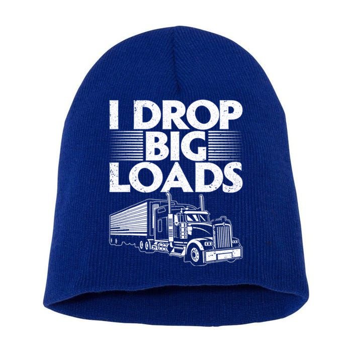 I Love The Smell Of Diesel In The Morning Truck Driver Short Acrylic Beanie