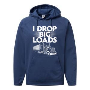 I Love The Smell Of Diesel In The Morning Truck Driver Performance Fleece Hoodie