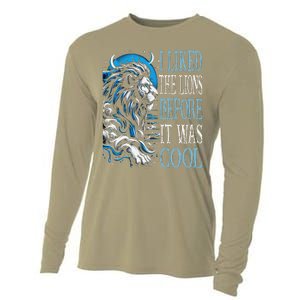 I Liked The Lions Before It Was Cool For Mom Dad Cooling Performance Long Sleeve Crew