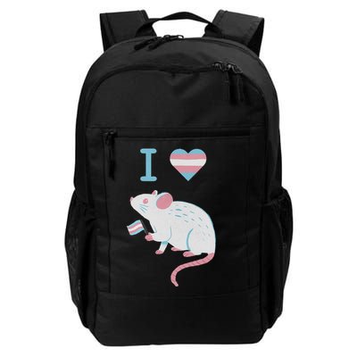 I Love Trans Mice Mouse Political  Backpack