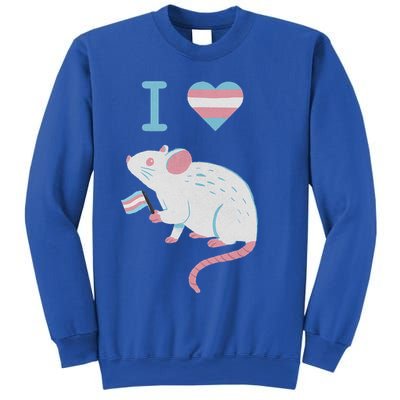I Love Trans Mice Mouse Political  Sweatshirt