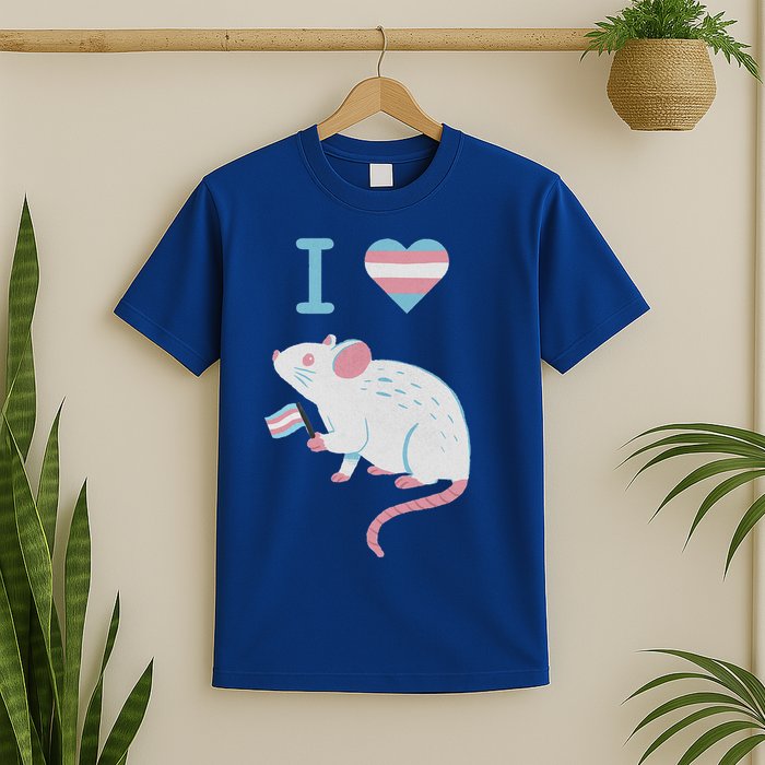 I Love Trans Mice Mouse Political  T-Shirt