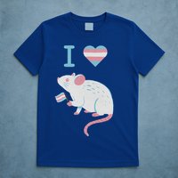 I Love Trans Mice Mouse Political  T-Shirt