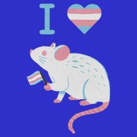 I Love Trans Mice Mouse Political  T-Shirt