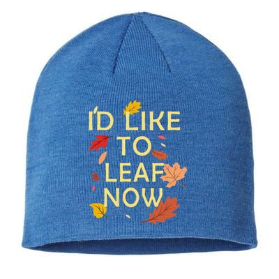 ID Like To Leaf Now Fall Autumn Sustainable Beanie