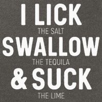 I Lick The Salt Swallow The Tequila And Suck Lime Cotton Canvas Backpack