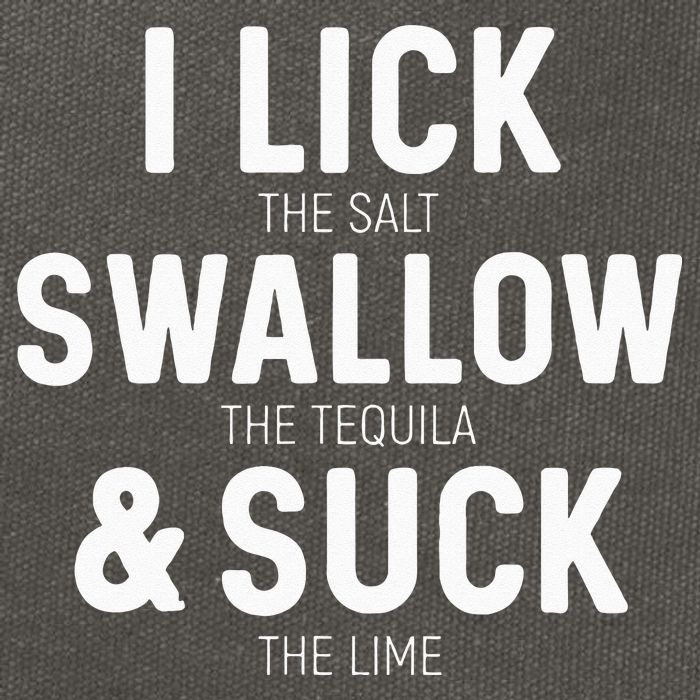 I Lick The Salt Swallow The Tequila And Suck Lime Cotton Canvas Backpack