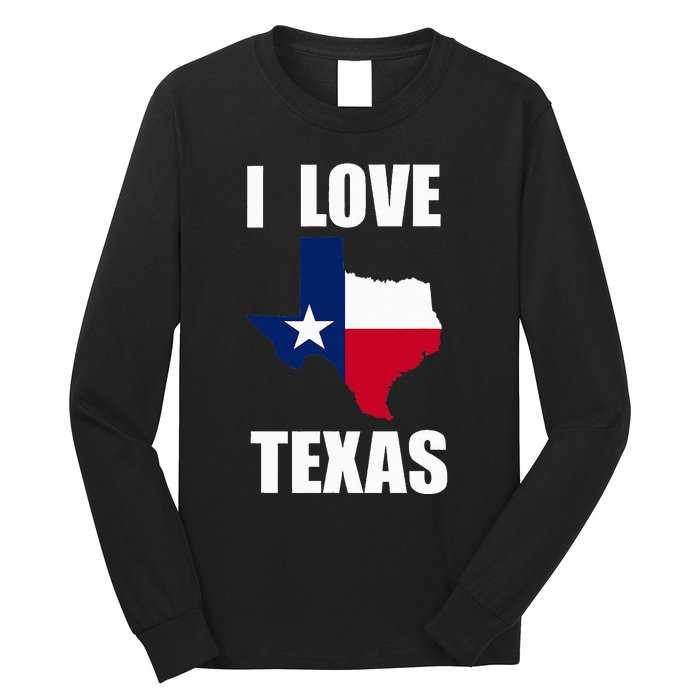 I Love Texas Long Sleeve Shirt