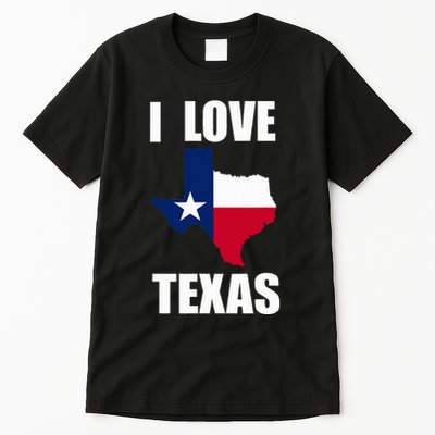 I Love Texas Tall T-Shirt