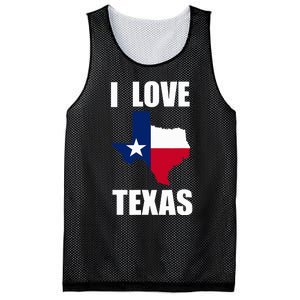 I Love Texas Mesh Reversible Basketball Jersey Tank