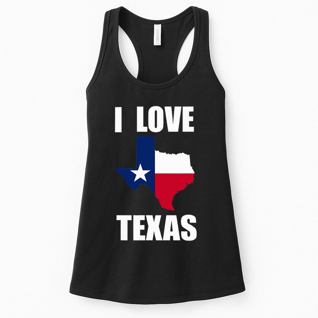 I Love Texas Womens Tank Top
