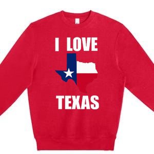 I Love Texas Premium Crewneck Sweatshirt