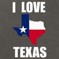 I Love Texas Cotton Canvas Backpack