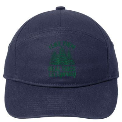 I Like Them Real Thick And Sprucey Christmas Xmas Holiday 7-Panel Snapback Hat