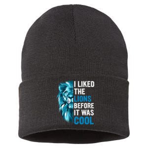 I Liked The Lions Before It Was Cool Trending Sustainable Knit Beanie