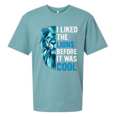 I Liked The Lions Before It Was Cool Trending Sueded Cloud Jersey T-Shirt