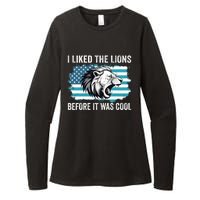 I Liked The Lions Before It Was Cool Lion In America Flag Womens CVC Long Sleeve Shirt