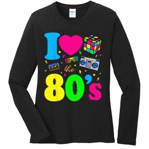 I Love The 80s Clothes For Women And Men Party Funny Ladies Long Sleeve Shirt