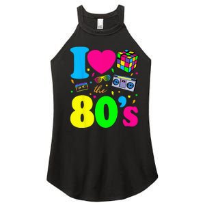 I Love The 80s Clothes For Women And Men Party Funny Women's Perfect Tri Rocker Tank