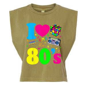 I Love The 80s Clothes For Women And Men Party Funny Garment-Dyed Women's Muscle Tee