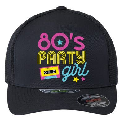 I Love The 80s Party Girl Retro 1980s Party Clothes Flexfit Unipanel Trucker Cap