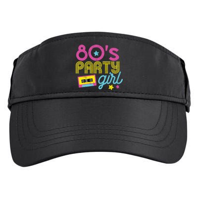 I Love The 80s Party Girl Retro 1980s Party Clothes Adult Drive Performance Visor