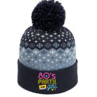 I Love The 80s Party Girl Retro 1980s Party Clothes The Baniff Cuffed Pom Beanie