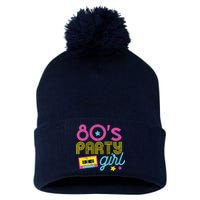 I Love The 80s Party Girl Retro 1980s Party Clothes Pom Pom 12in Knit Beanie