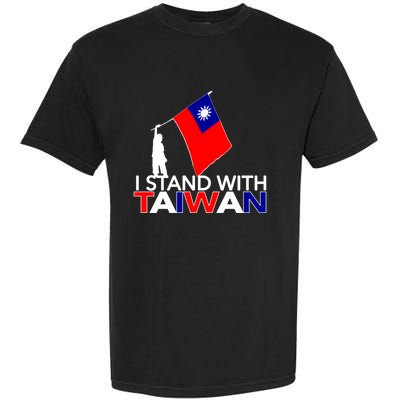 I Love Taiwan Flag Taiwanese Pride I Stand With Taiwan China Gift Garment-Dyed Heavyweight T-Shirt