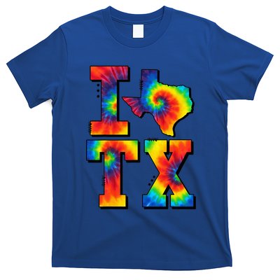 I Love Texas Funny Tie Dye Texas Lovers T-Shirt