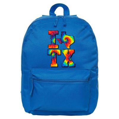 I Love Texas Funny Tie Dye Texas Lovers 16 in Basic Backpack