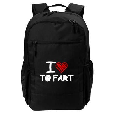 I Love To Fart Heart Farting Joke Gag Farter Funny Backpack