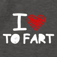 I Love To Fart Heart Farting Joke Gag Farter Funny Vector Backpack