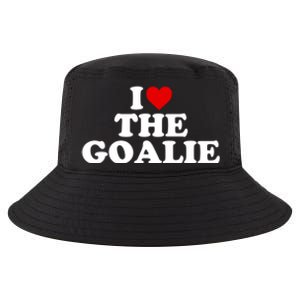 I Love The Goalie Heart Gift Cool Comfort Performance Bucket Hat