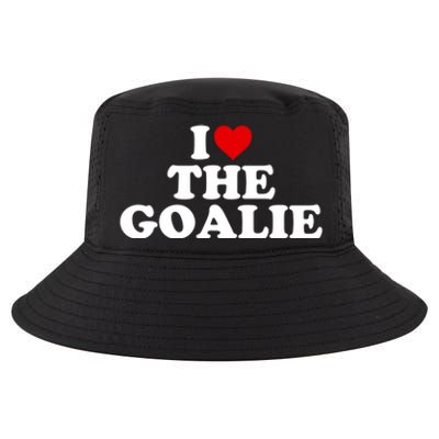 I Love The Goalie Heart Gift Cool Comfort Performance Bucket Hat