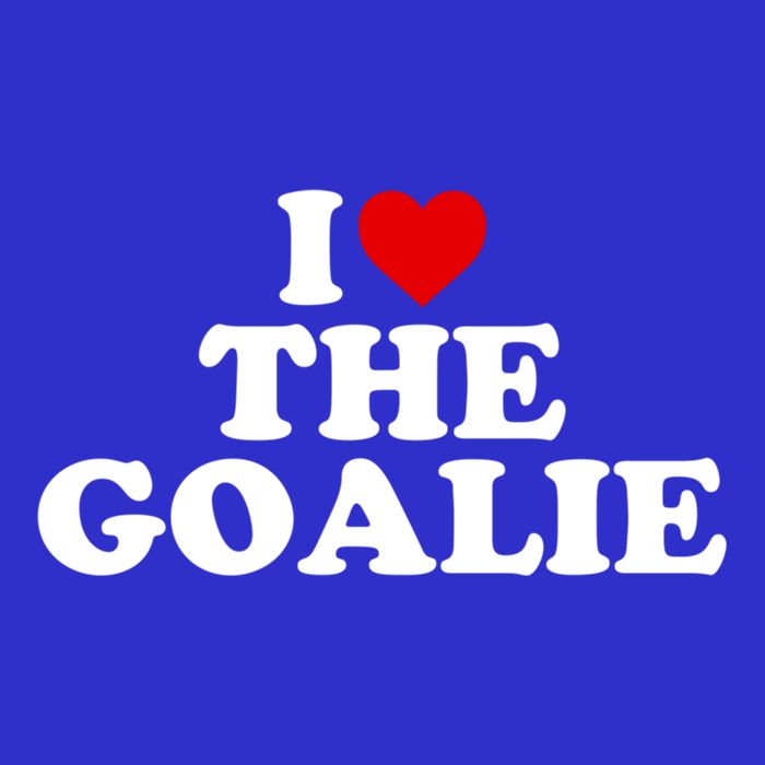 I Love The Goalie Heart Gift 16 in Basic Backpack