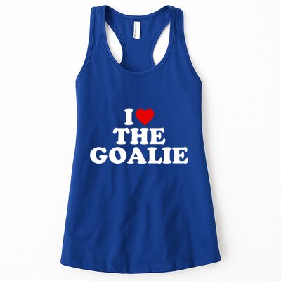 I Love The Goalie Heart Gift Womens Tank Top