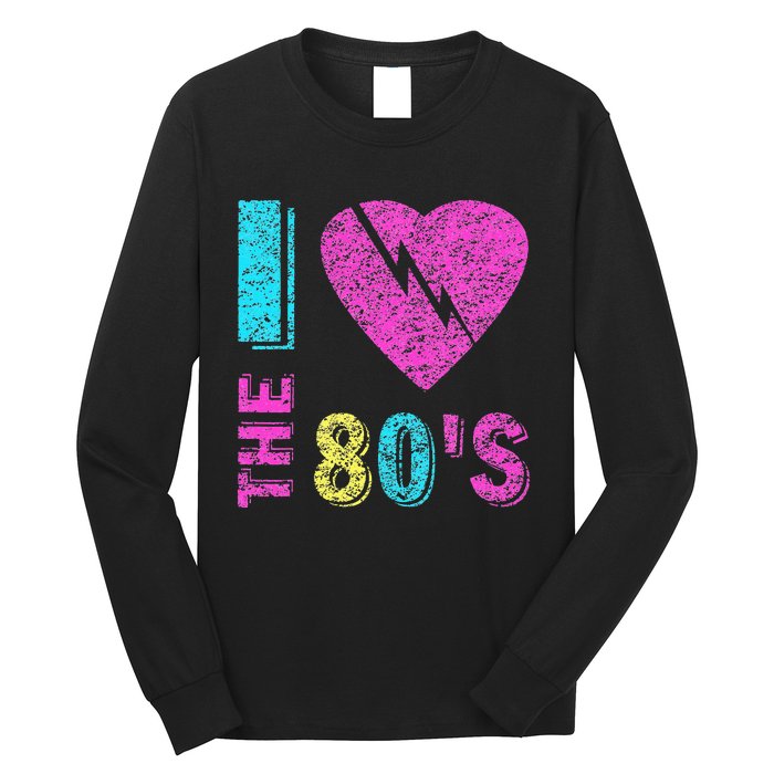 I Love The 80S 80s 90s Costume Party Long Sleeve Shirt