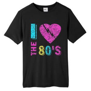 I Love The 80S 80s 90s Costume Party Tall Fusion ChromaSoft Performance T-Shirt