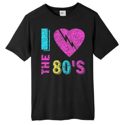 I Love The 80S 80s 90s Costume Party Tall Fusion ChromaSoft Performance T-Shirt