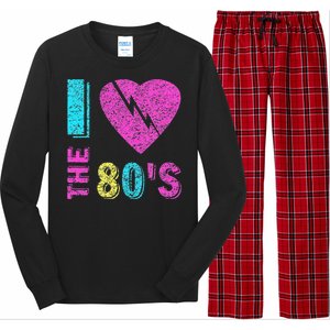 I Love The 80S 80s 90s Costume Party Long Sleeve Pajama Set