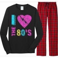 I Love The 80S 80s 90s Costume Party Long Sleeve Pajama Set