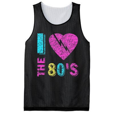 I Love The 80S 80s 90s Costume Party Mesh Reversible Basketball Jersey Tank