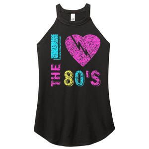 I Love The 80S 80s 90s Costume Party Women's Perfect Tri Rocker Tank