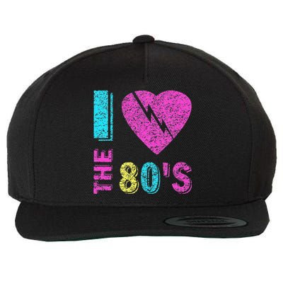 I Love The 80S 80s 90s Costume Party Wool Snapback Cap